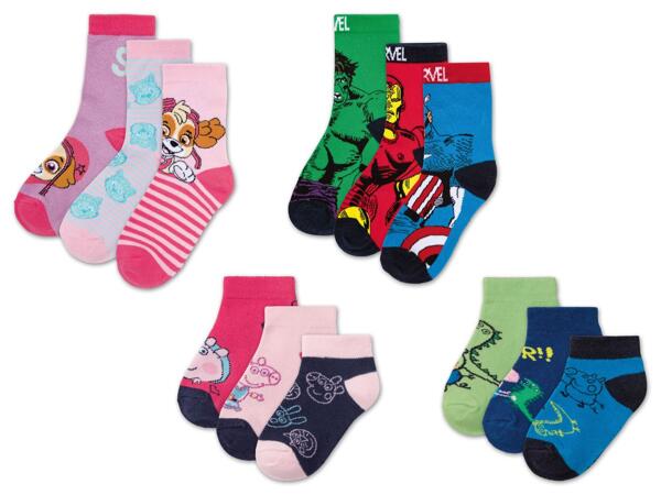 Kleinkinder Sneakersocken/​Kinder Socken, 3 Paar