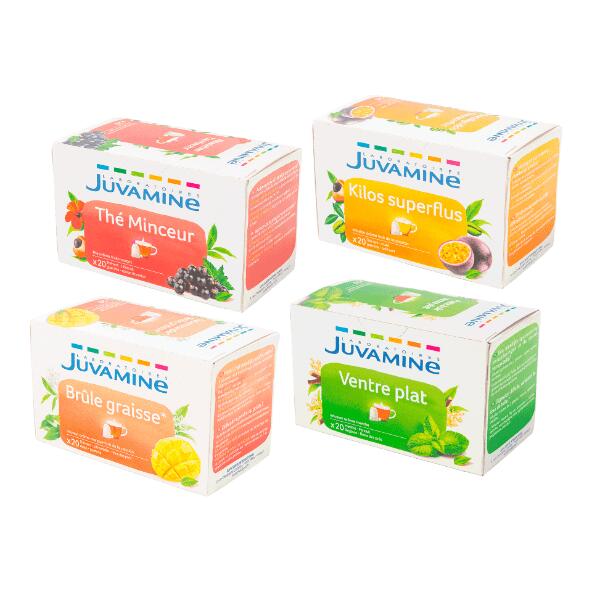JUVAMINE(R) 				Thé amincissant, détox ou digestif, 20 pcs