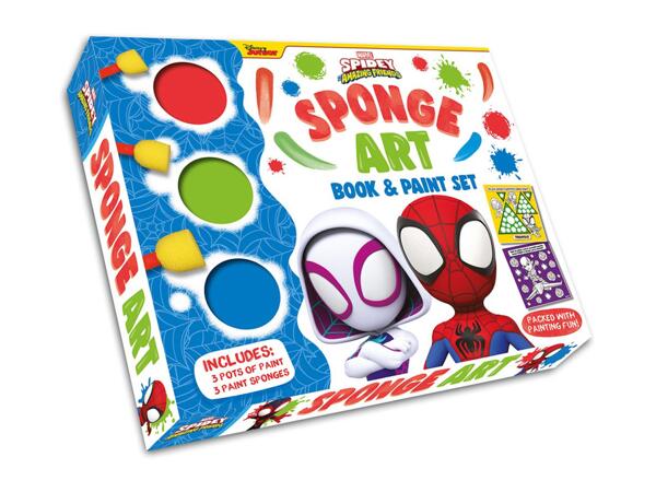 Spidey Sponge Art Book & Paint Activity Set