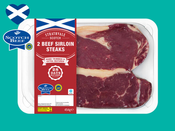 2 Beef Sirloin Steaks