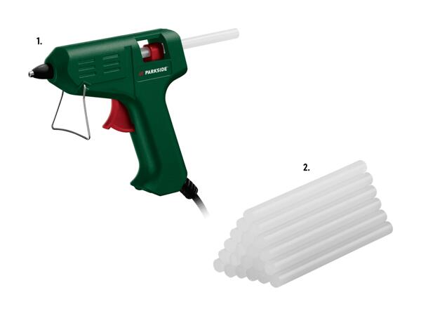 Pistolet à colle chaude/bâtons de colle chaude, set de 100