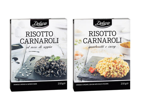 Carnaroli Risotto Mix with Black Squid Ink or with shrimps and curry