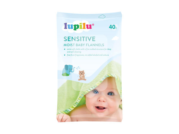 Gants de toilette humides pour bébé