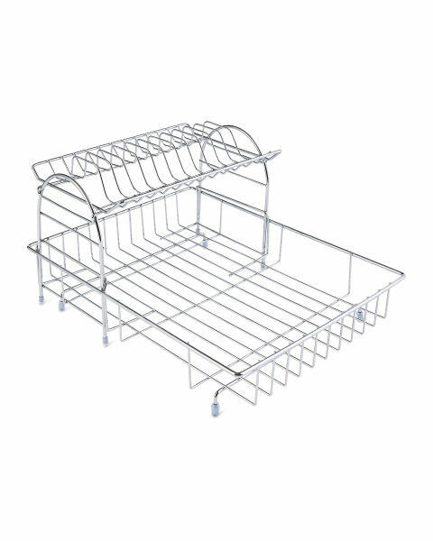Chrome 2 Tier Dish Drainer
