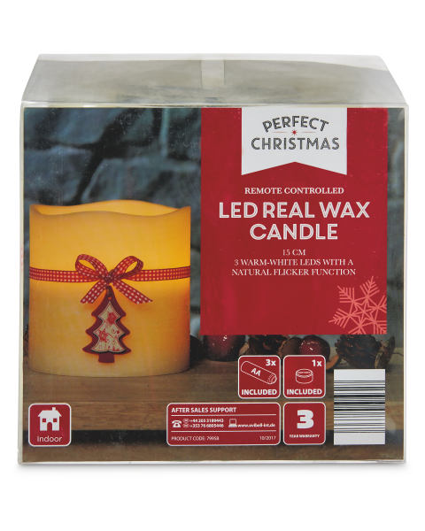 15cm LED Candle with Ribbon