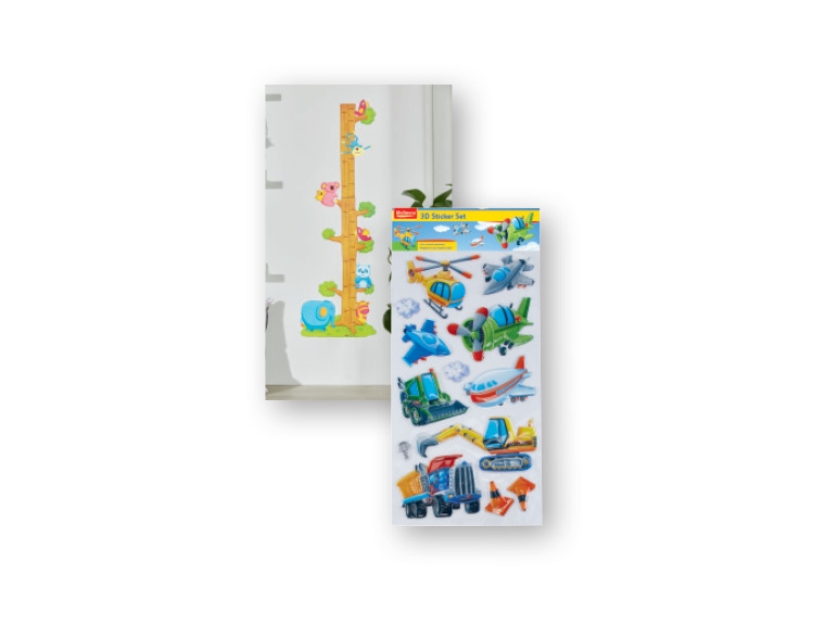 MELINERA 3D Sticker Set / Kids' Height Chart