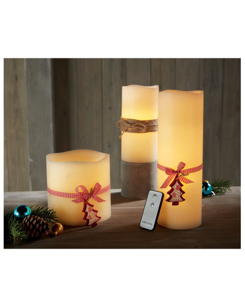 20cm LED Candle with Sisal