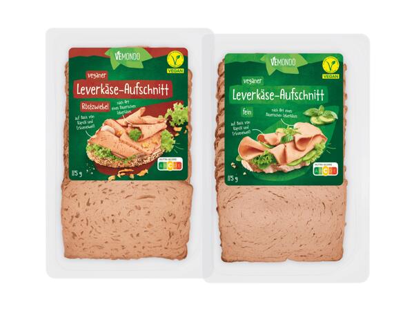 Pflanzlicher Leverkäse-Aufschnitt