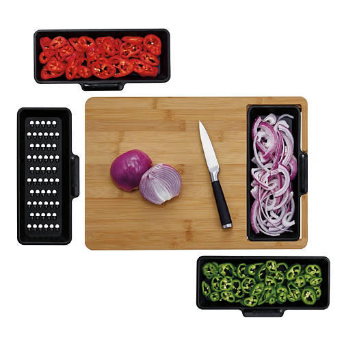 Master Cutting Board, Black Trays