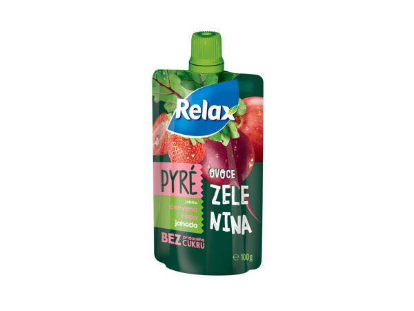 RELAX SNACK OVOCNÉ A ZELENINOVÉ PYRÉ