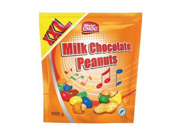 Cacahuètes enrobées de chocolat XXL