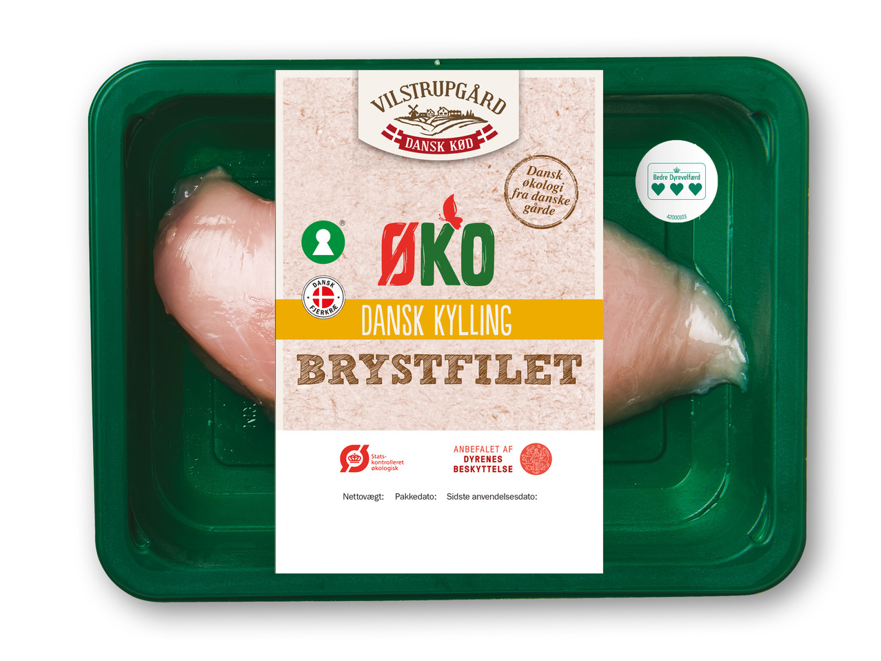 VILSTRUPGÅRD Økologisk dansk kyllingebrystfilet