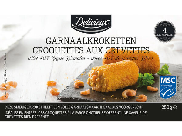Croquettes aux crevettes raffinées