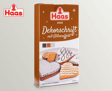 HAAS Dekorschrift mit Glitzereffekt