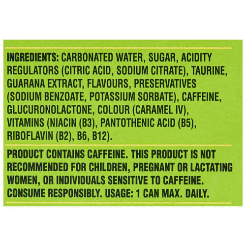 Energy Drink 4 Pack 500ml