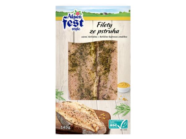 KOŘENĚNÉ FILETY ZE PSTRUHA