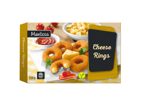Battered Gouda Cheese Rings with Dip