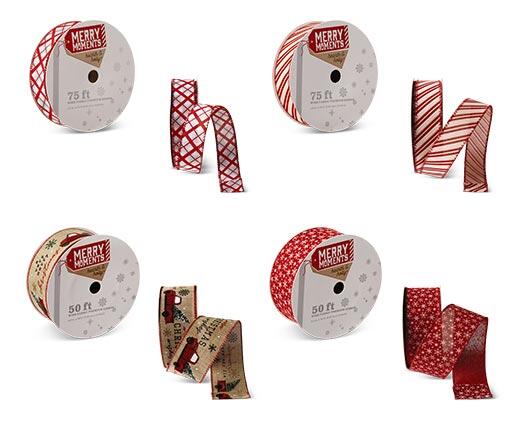 Merry Moments 
 Premium Ribbon or Wreath Bow