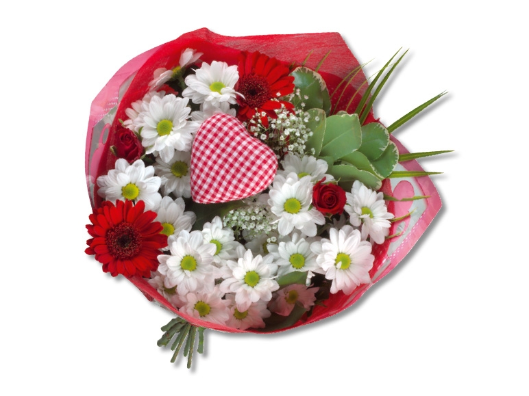 Bouquet de la fête des mères avec cœur