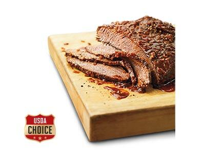 Morton's Of Omaha Fresh USDA Choice Salt & Pepper or Texas BBQ Beef Brisket