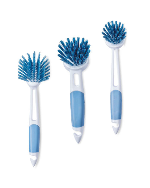 Blue Oval/Round/Pot Brush Set