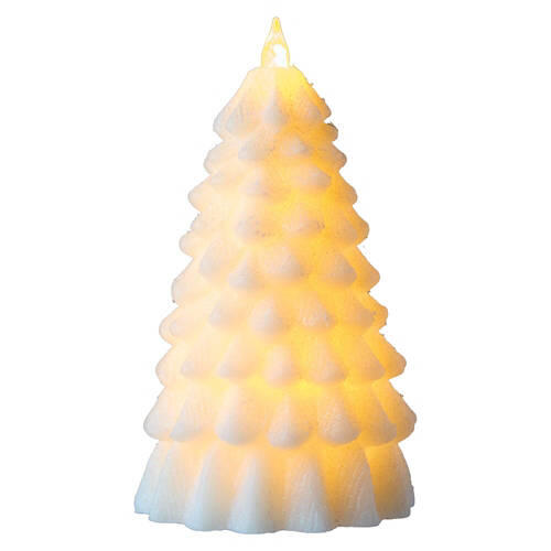LED Novelty Holiday Candle - Ivory Tree