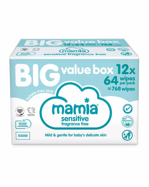 Baby Wipes 12 X 64 Pack Sensitive