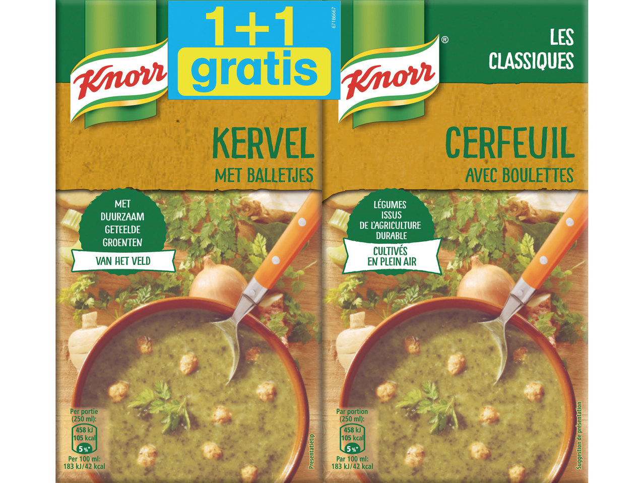 Kervelsoep met balletjes