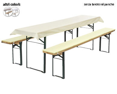 MY LIVING STYLE SET TOVAGLIA E COPERTURA PER PANCA, 3 PEZZI