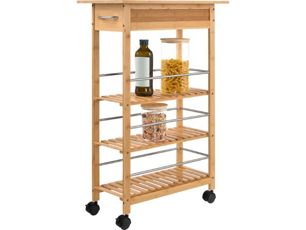 Bamboo Kitchen Trolley