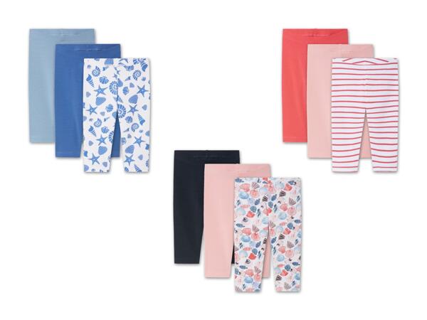 Kleinkinder Capri-Leggings, 3 Stück