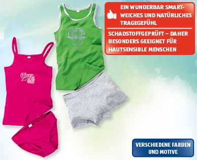 FEELING BIO Kinder-Unterwäsche-Set, 2-teilig