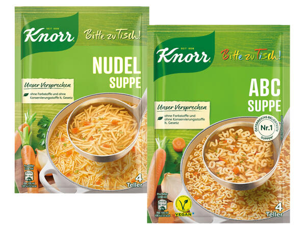 Knorr Bitte zu Tisch Suppen