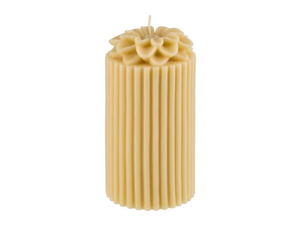 Livarno Home Pillar Candle - Yellow