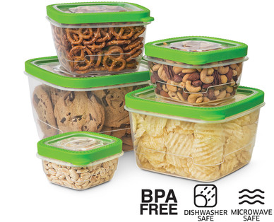 Crofton 10-Piece Durable Square Food Storage Set