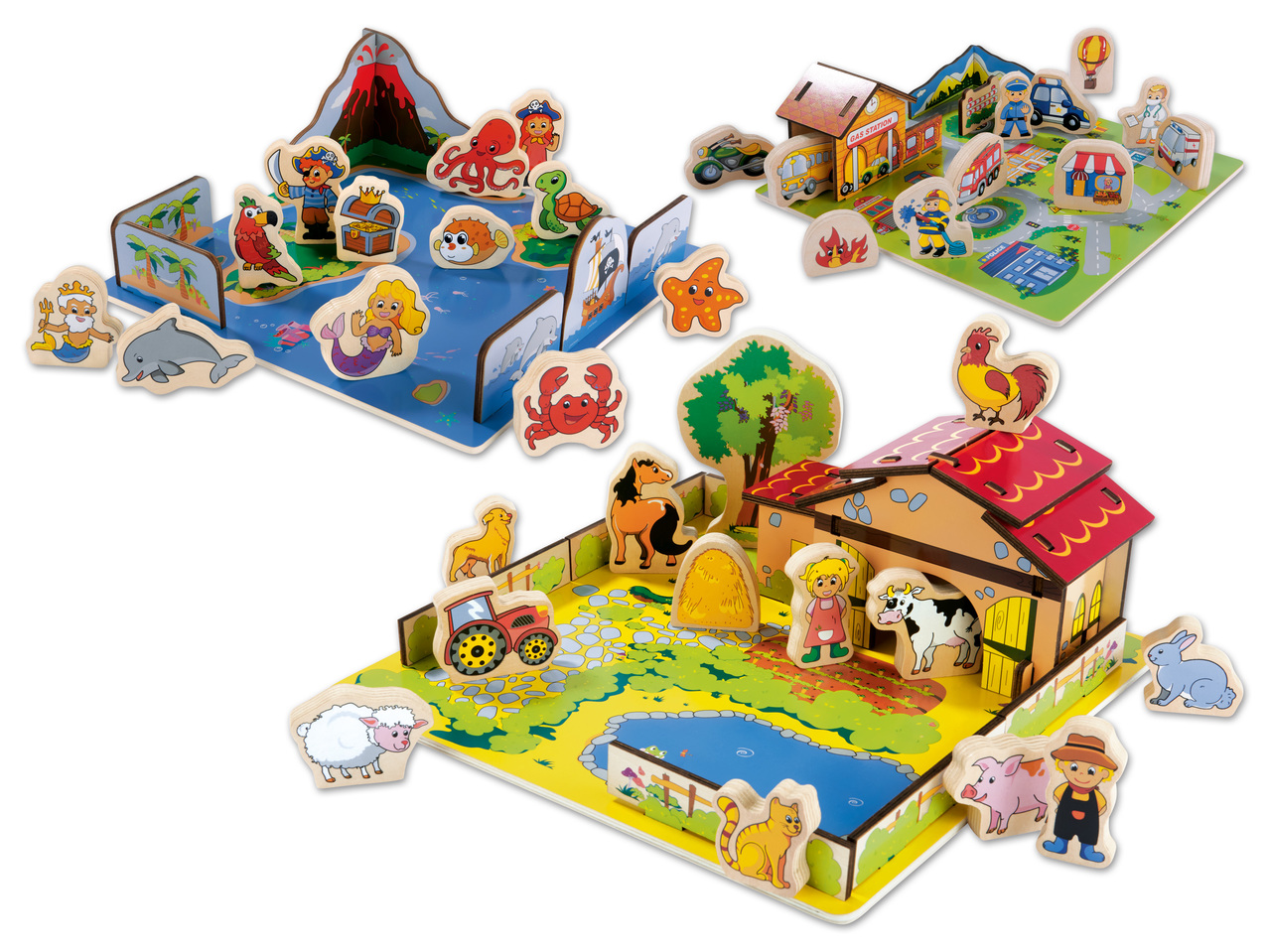 PLAYTIVE JUNIOR(R) Holz-Steckpuzzle