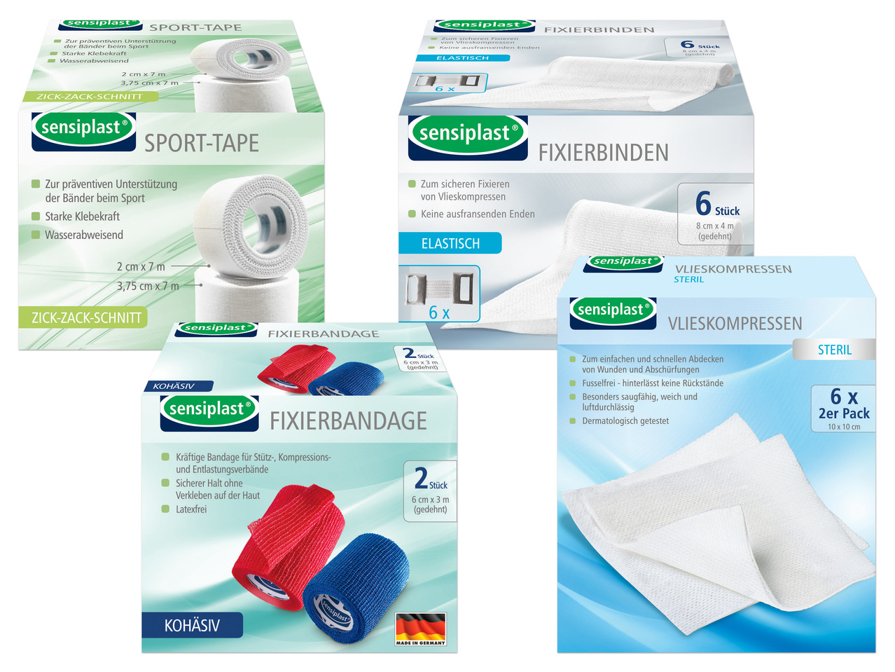 SENSIPLAST(R) Binden- und Bandagensortiment