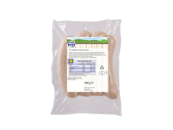 Boiled Pork Sausage, with Beer