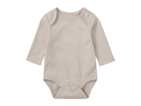 Lupilu Baby Long-Sleeve Bodysuits - 3 Pack Blue