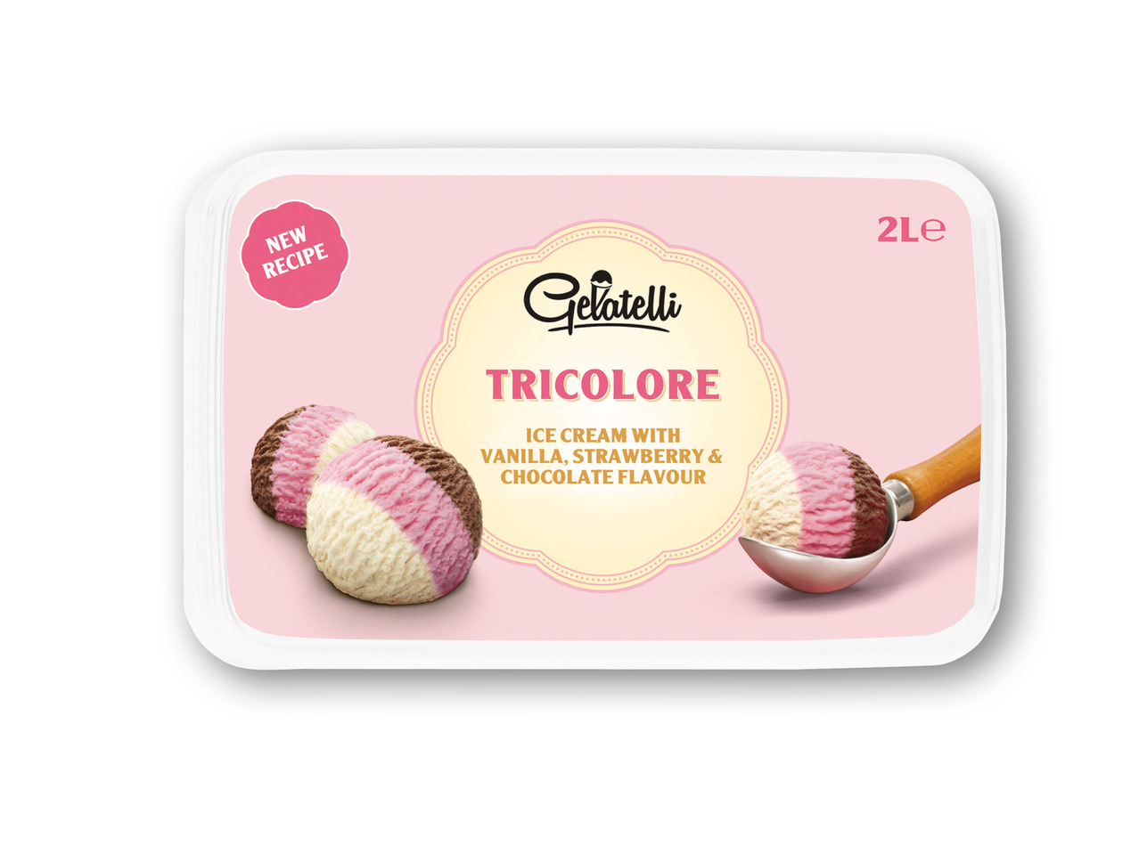 GELATELLI Trefarvet is