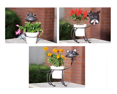 Gardenline Metal Animal Planters