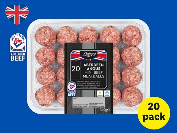 Deluxe 20 Aberdeen Angus Mini British Beef Meatballs