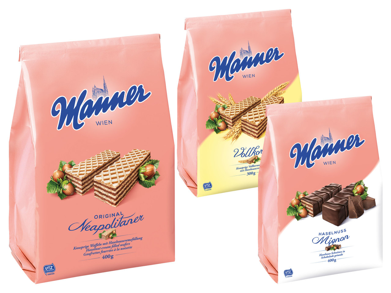 MANNER Neapolitaner, Vollkorn oder Mignon Schnitten