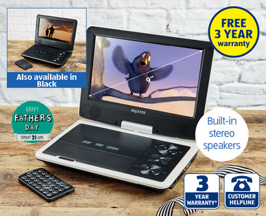 9" Portable DVD Player