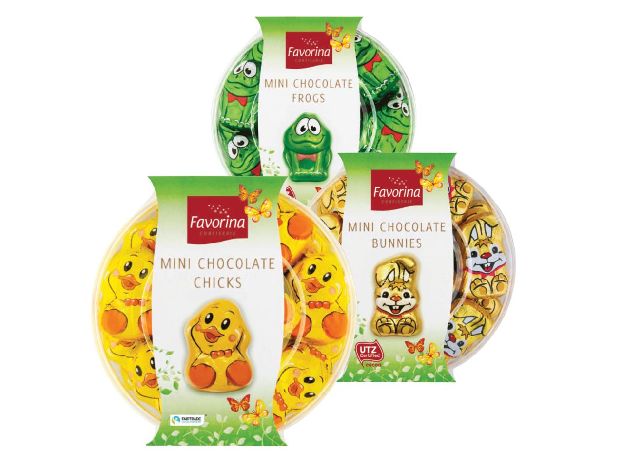 FAVORINA Mini Chocolate Chicks/Bunnies/Frogs
