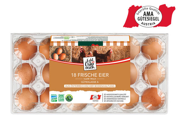 Eier aus Bodenhaltung