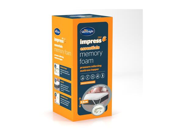 Memory Foam Pressure Relieving Mattress Topper - Double