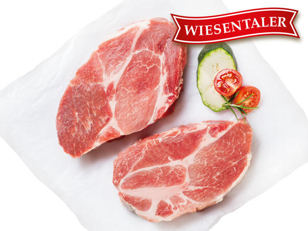 WIESENTALER Frische österreichische Schweine-Schopfsteaks