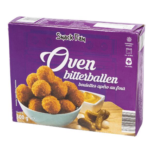 SNACK FAN(R) 				Ovenbitterballen, 12 st.
