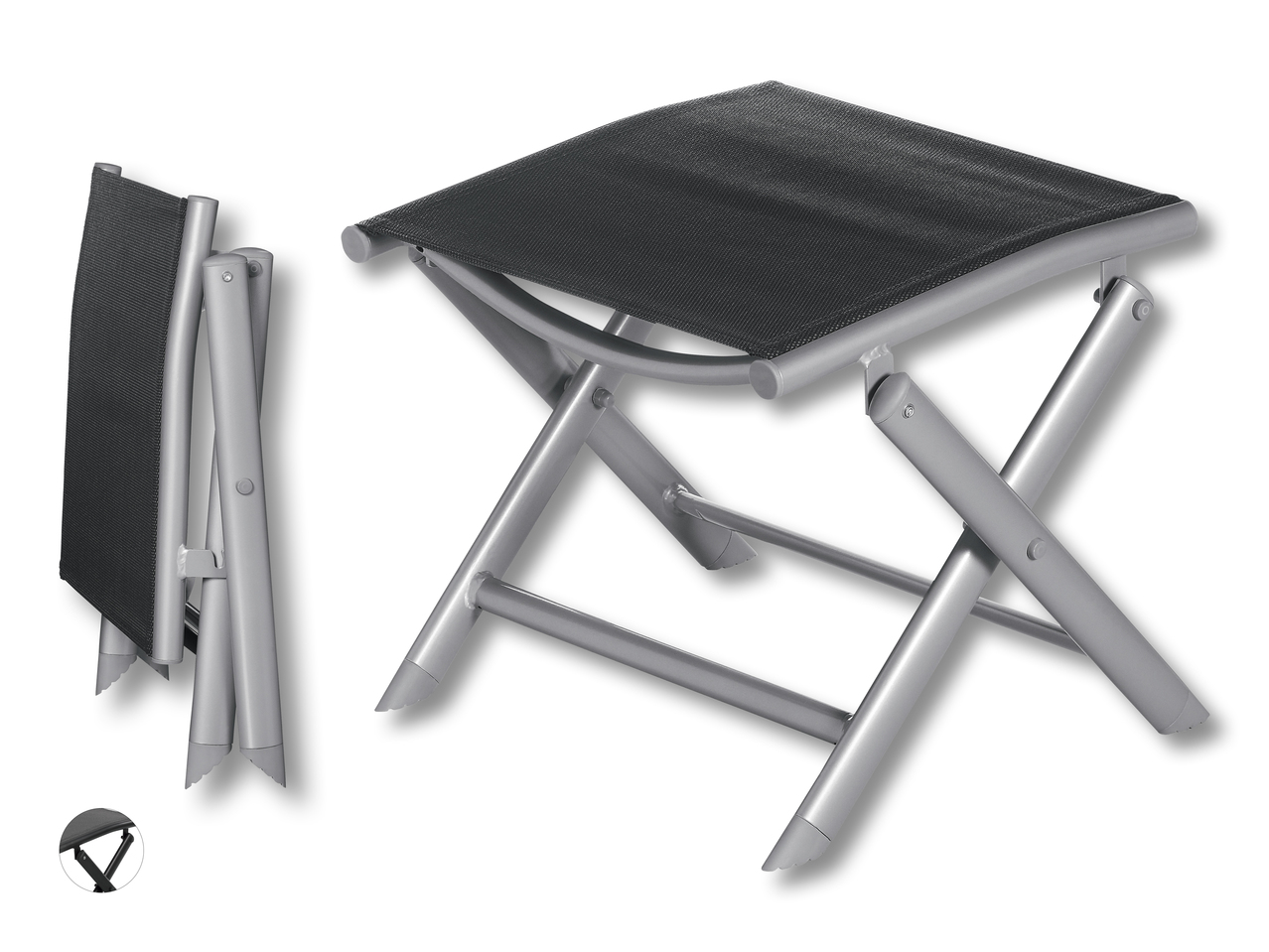 Tabouret en aluminium